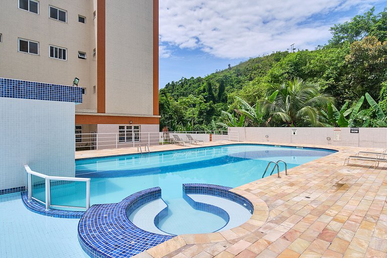 Ap na Praia Grande à 70 metros do mar - REF PV06H