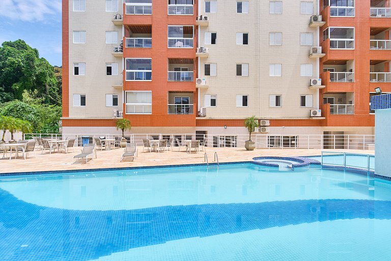 Ap na Praia Grande à 70 metros do mar - REF PV06H