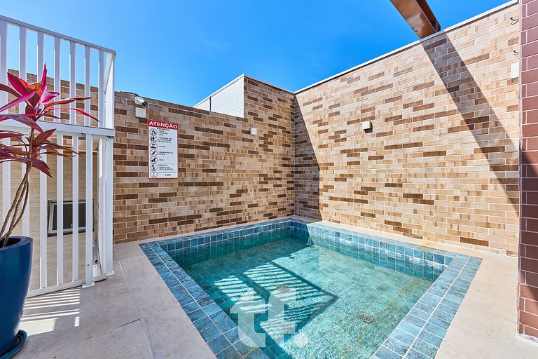 Apartamento com 2Q com ar condicionado, Toninhas, Ubatuba -