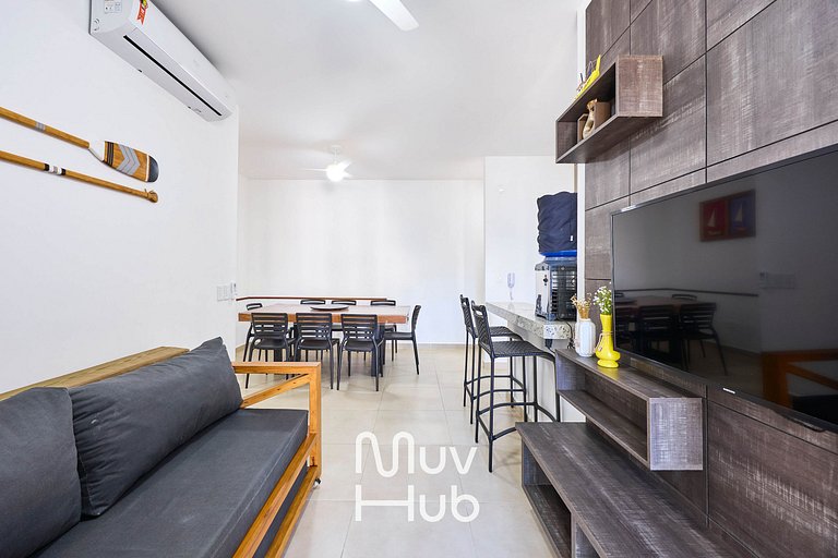Apartamento novo com Ar Condicionado - REF JS45H