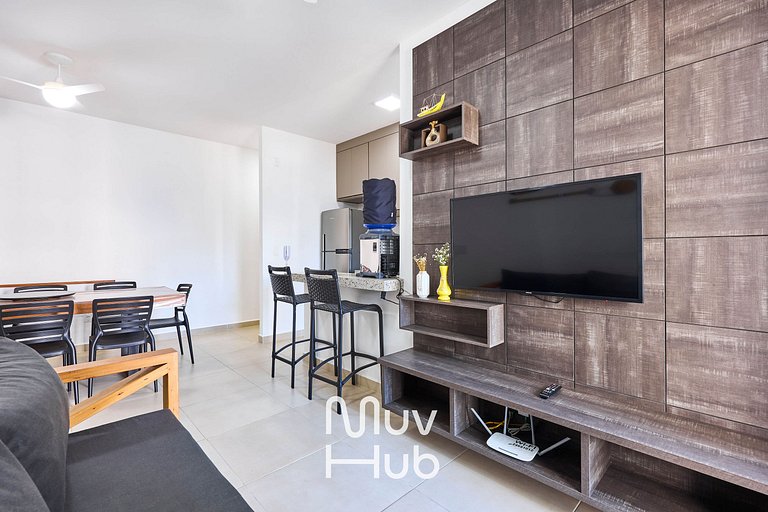 Apartamento novo com Ar Condicionado - REF JS45H