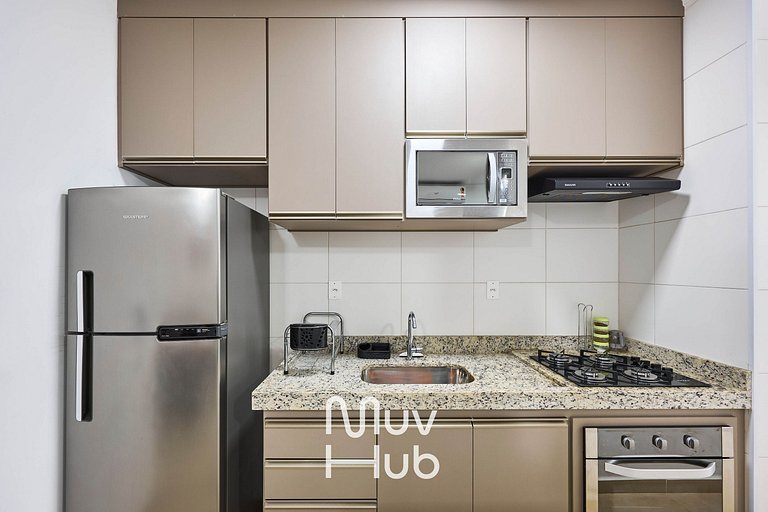 Apartamento novo com Ar Condicionado - REF JS45H
