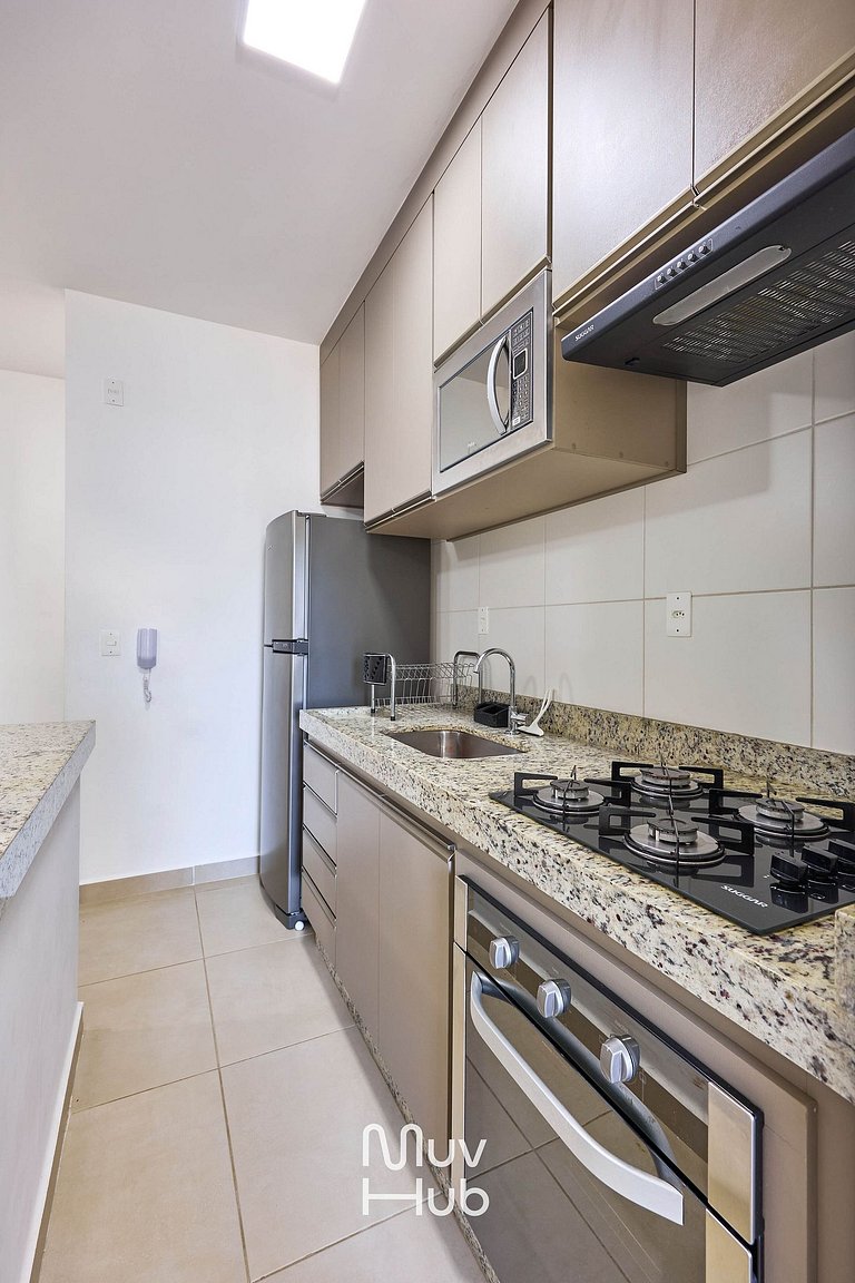 Apartamento novo com Ar Condicionado - REF JS45H