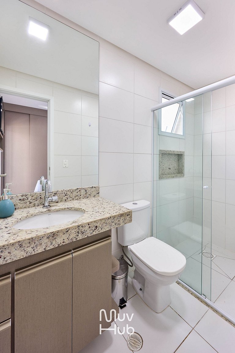 Apartamento novo com Ar Condicionado - REF JS45H