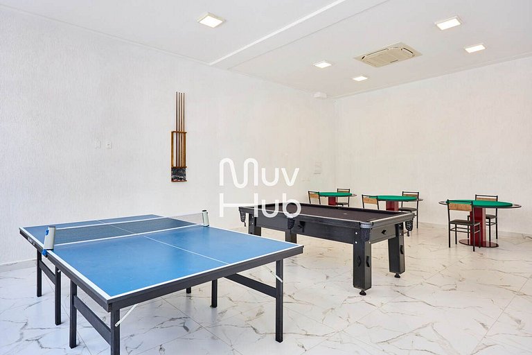 Apartment with air conditioning, Praia Grande - REF PZ01H