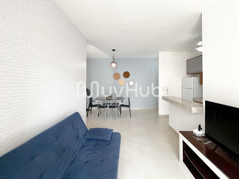 Apartment with air conditioning, Praia Grande - REF PZ01H