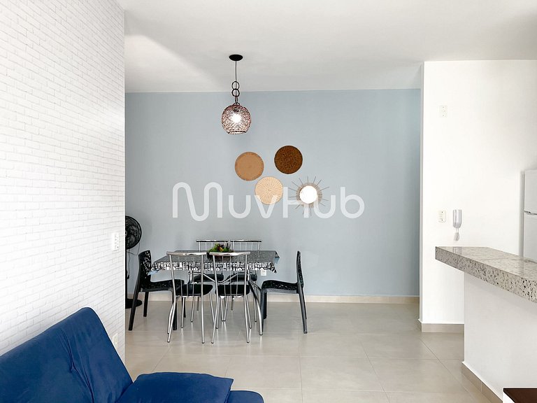 Apartment with air conditioning, Praia Grande - REF PZ01H