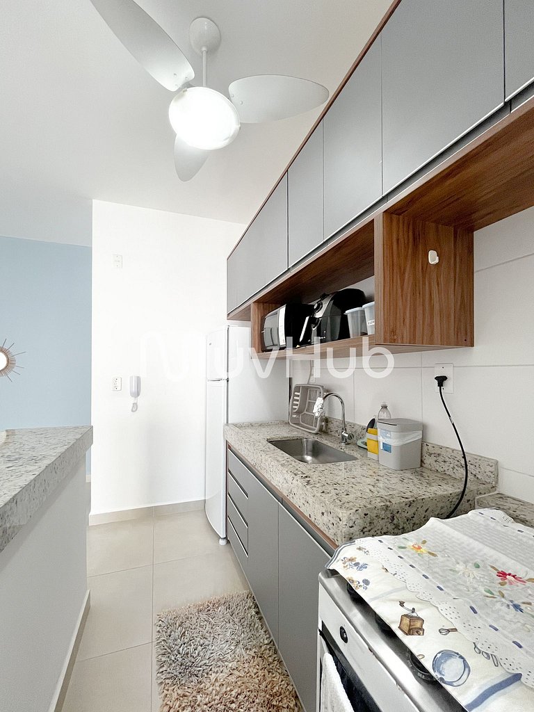 Apartment with air conditioning, Praia Grande - REF PZ01H