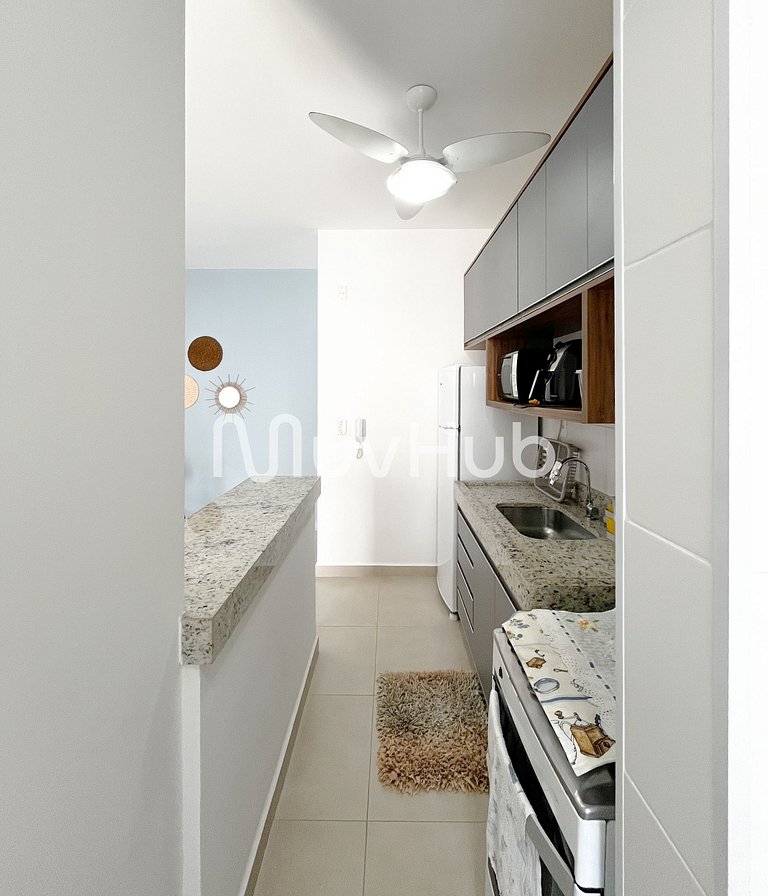 Apartment with air conditioning, Praia Grande - REF PZ01H