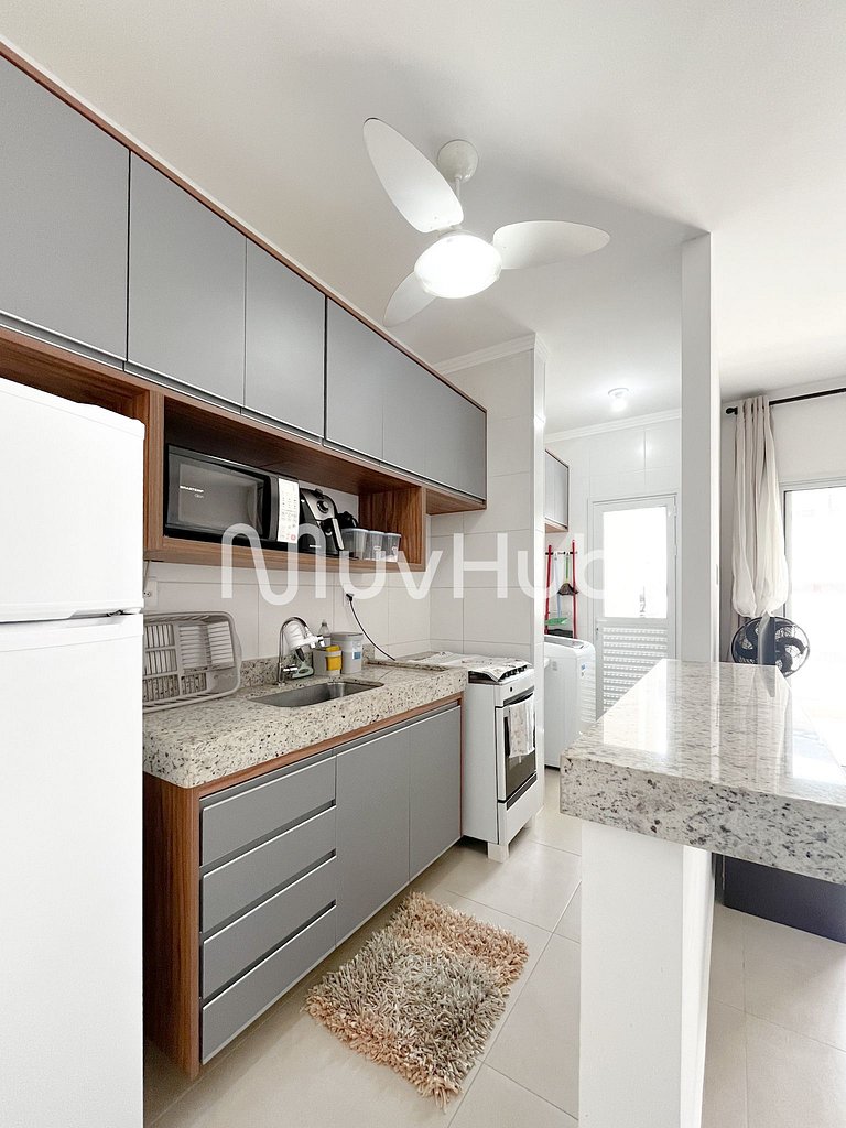 Apartment with air conditioning, Praia Grande - REF PZ01H