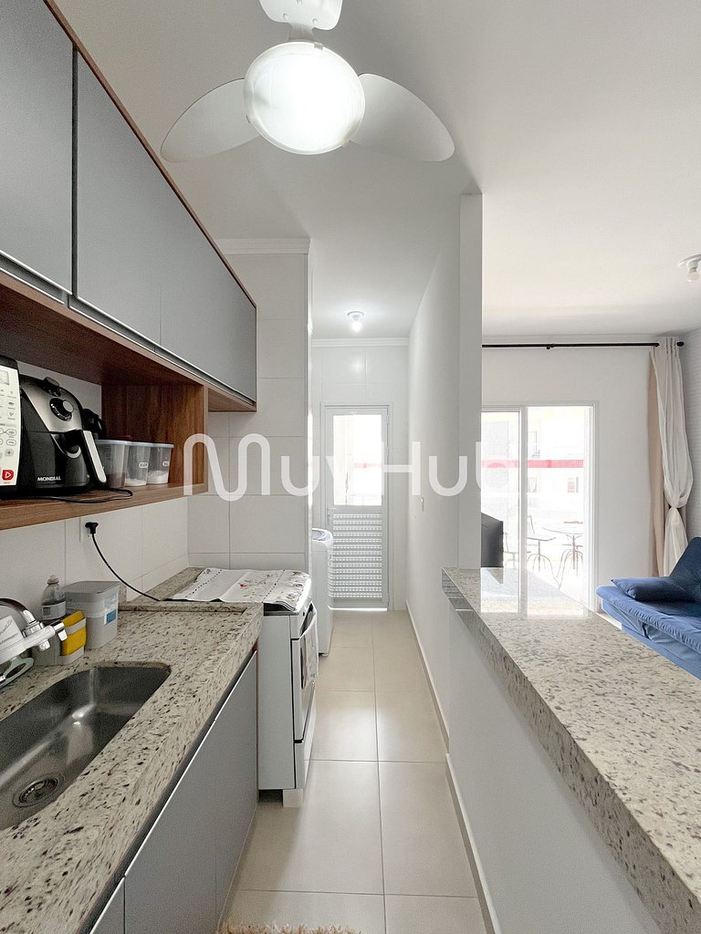 Apartment with air conditioning, Praia Grande - REF PZ01H