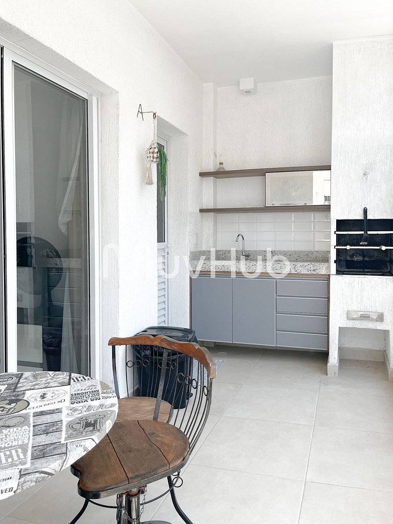 Apartment with air conditioning, Praia Grande - REF PZ01H