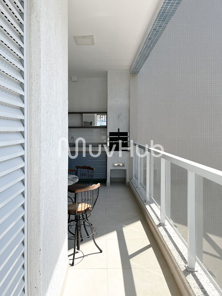 Apartment with air conditioning, Praia Grande - REF PZ01H