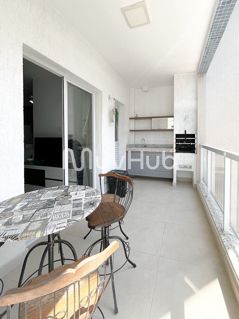 Apartment with air conditioning, Praia Grande - REF PZ01H