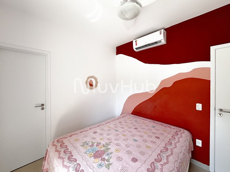 Apartment with air conditioning, Praia Grande - REF PZ01H