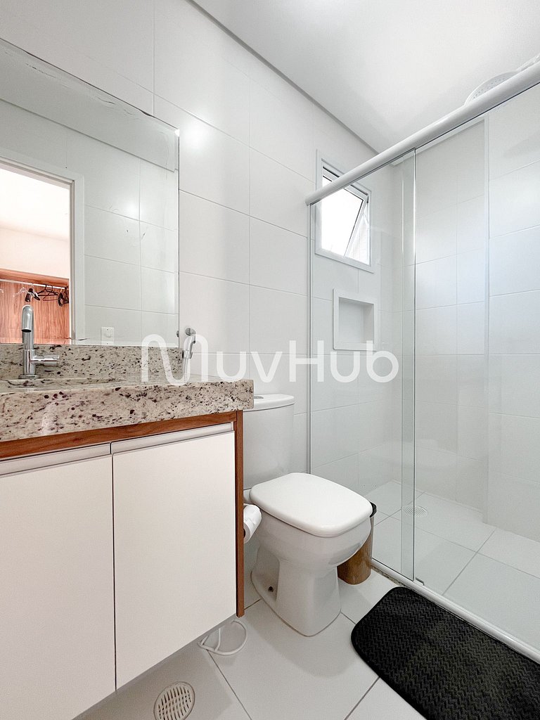 Apartment with air conditioning, Praia Grande - REF PZ01H