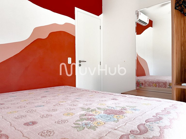 Apartment with air conditioning, Praia Grande - REF PZ01H