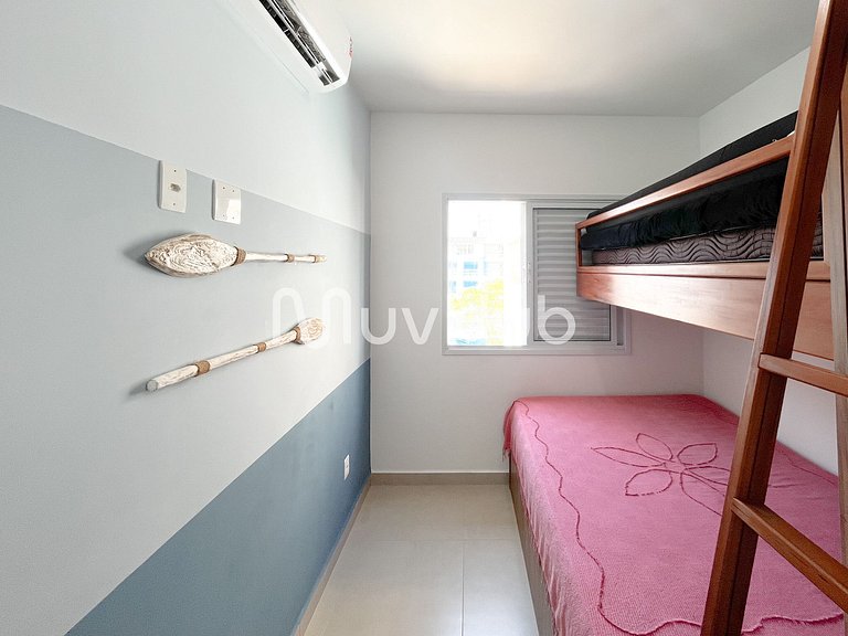 Apartment with air conditioning, Praia Grande - REF PZ01H