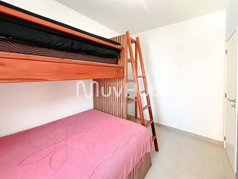 Apartment with air conditioning, Praia Grande - REF PZ01H