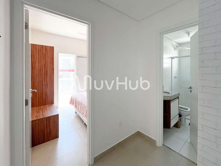 Apartment with air conditioning, Praia Grande - REF PZ01H