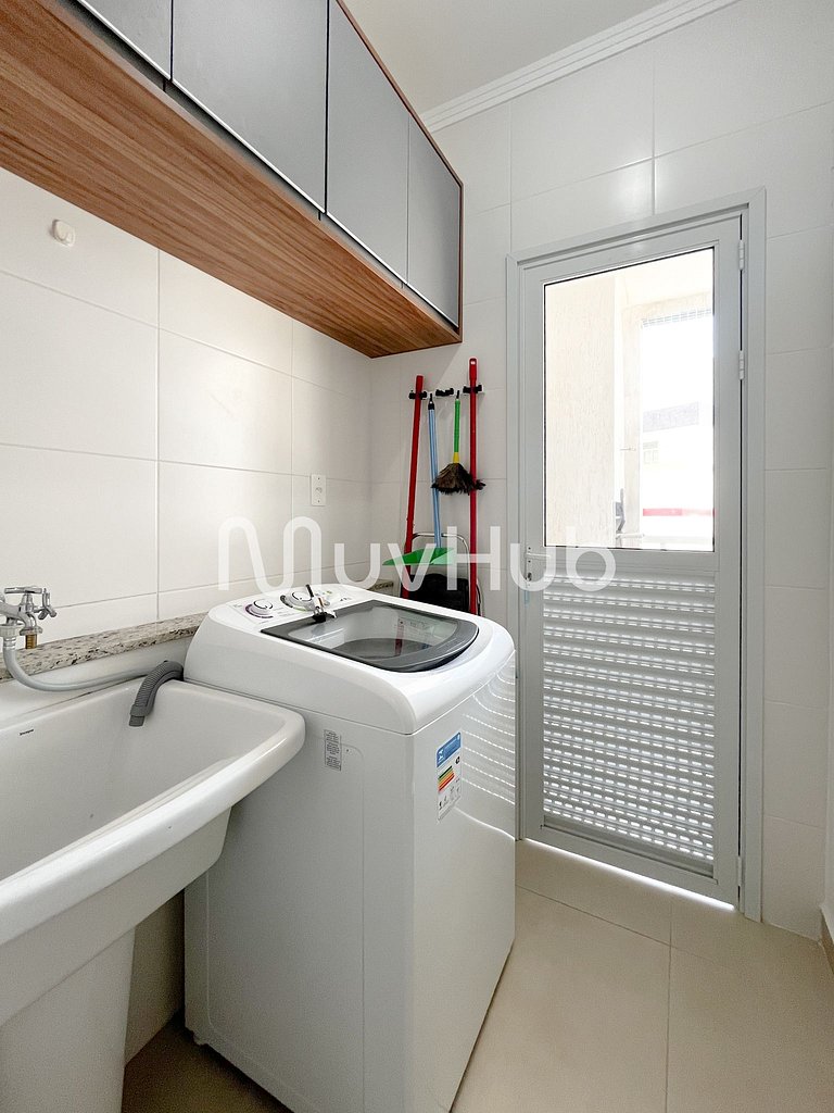 Apartment with air conditioning, Praia Grande - REF PZ01H
