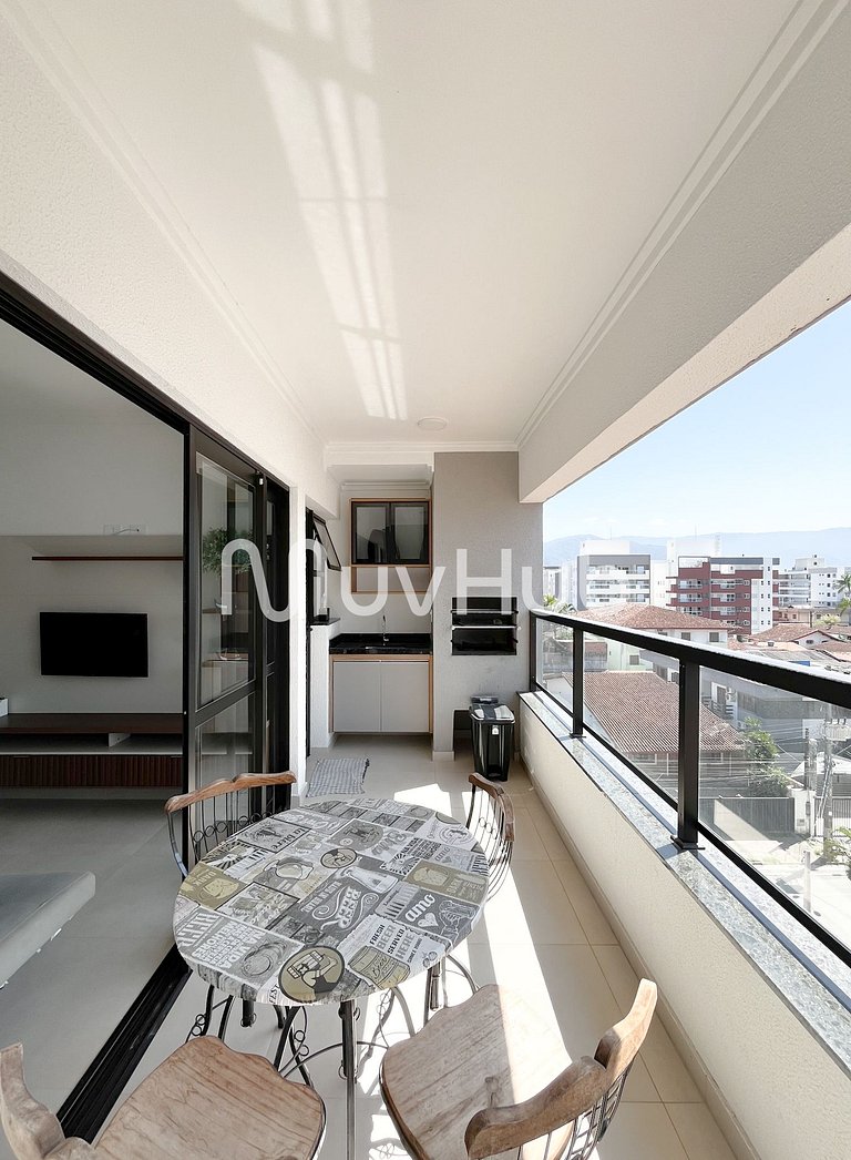 Apto 2 suítes Itaguá, Ubatuba c/ piscina REF AL02J