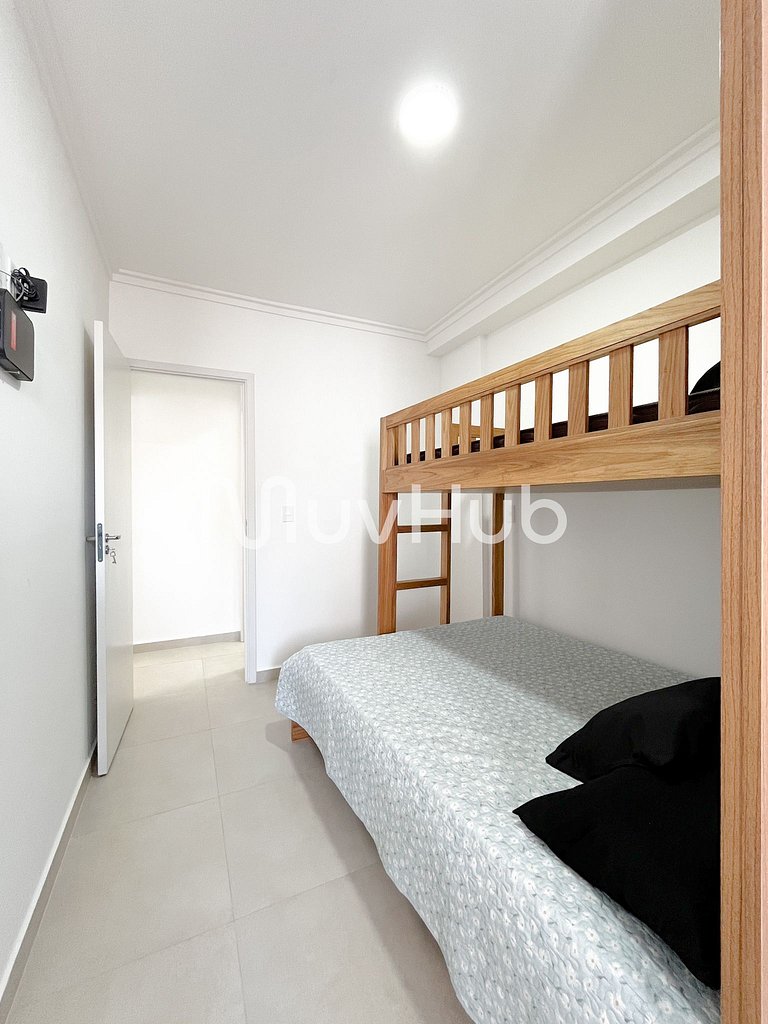 Apto 2 suítes Itaguá, Ubatuba c/ piscina REF AL02J