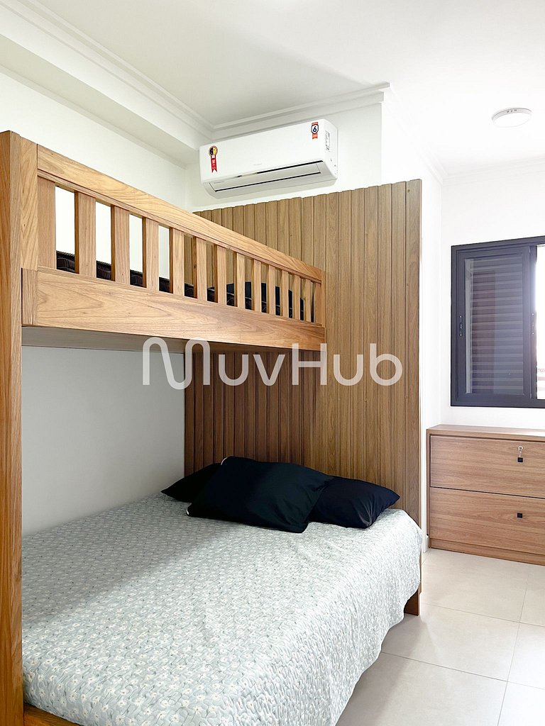 Apto 2 suítes Itaguá, Ubatuba c/ piscina REF AL02J