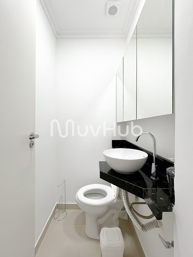 Apto 2 suítes Itaguá, Ubatuba c/ piscina REF AL02J