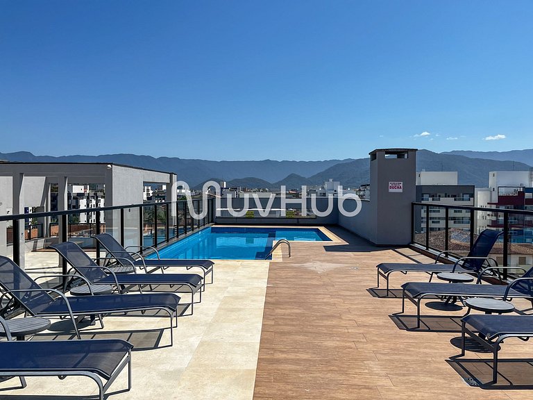 Apto 2 suítes Itaguá, Ubatuba c/ piscina REF AL02J
