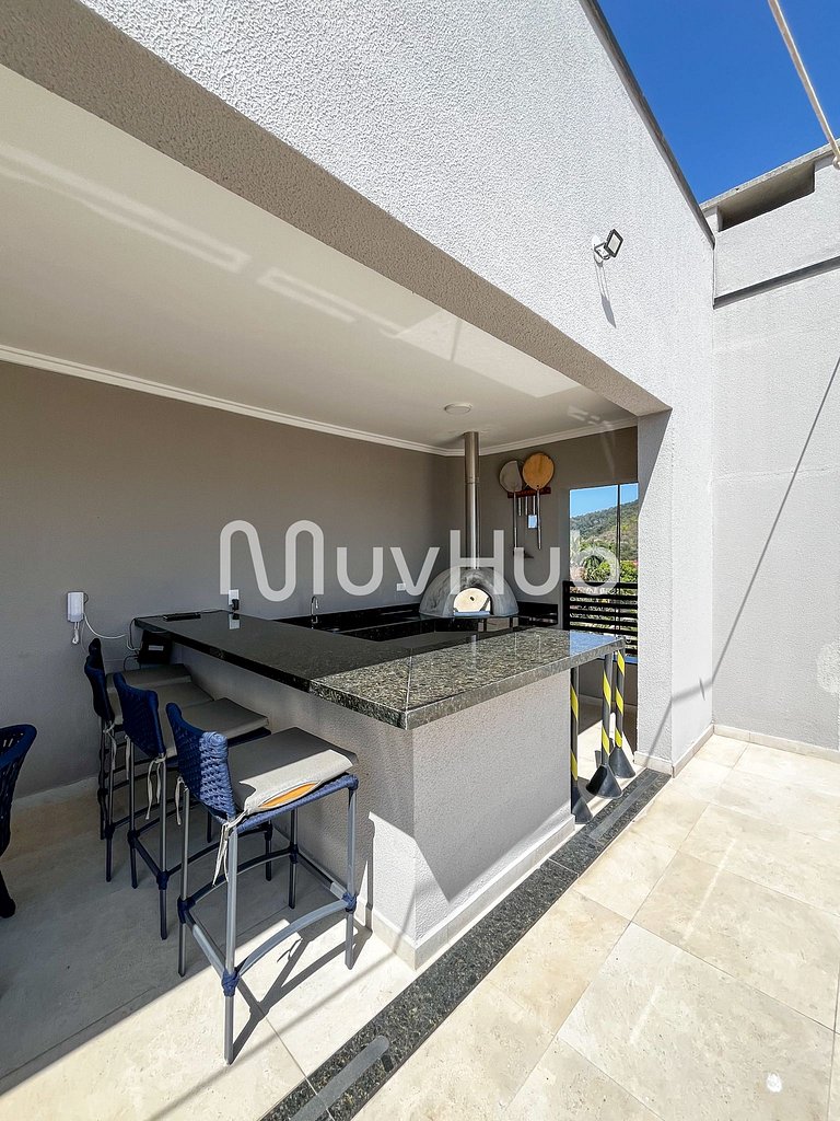 Apto 2 suítes Itaguá, Ubatuba c/ piscina REF AL02J