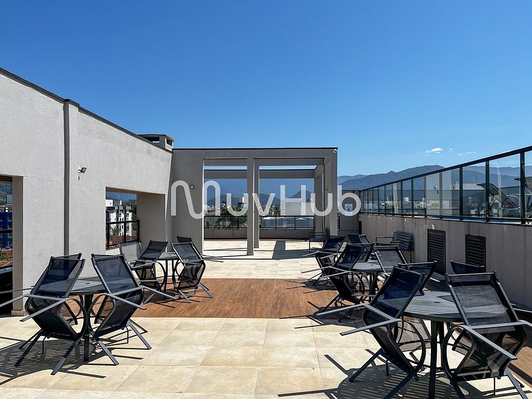 Apto 2 suítes Itaguá, Ubatuba c/ piscina REF AL02J
