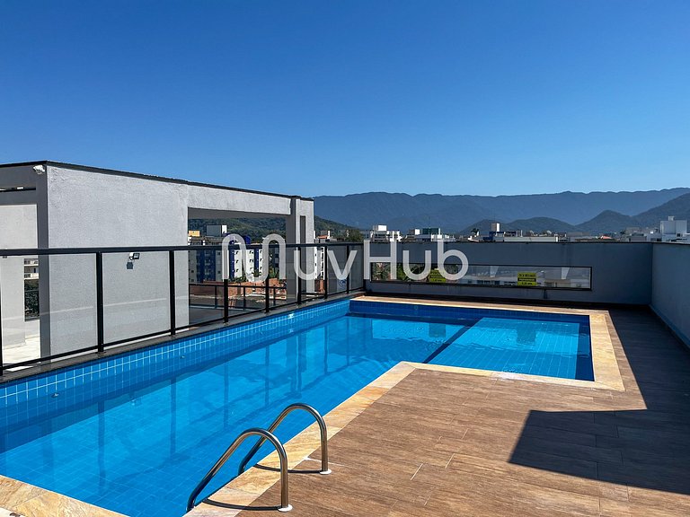 Apto 2 suítes Itaguá, Ubatuba c/ piscina REF AL02J