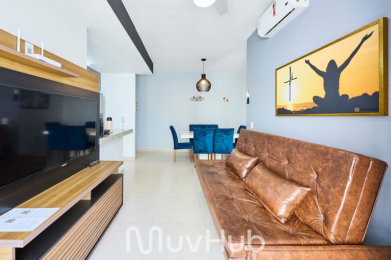 Apartment with air conditioning in Praia Grande - REF PZ02H