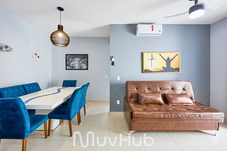 Apartment with air conditioning in Praia Grande - REF PZ02H