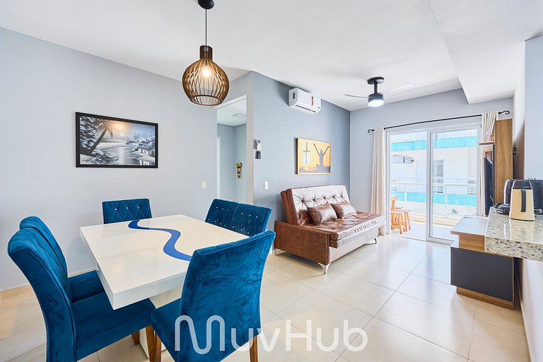 Apartment with air conditioning in Praia Grande - REF PZ02H