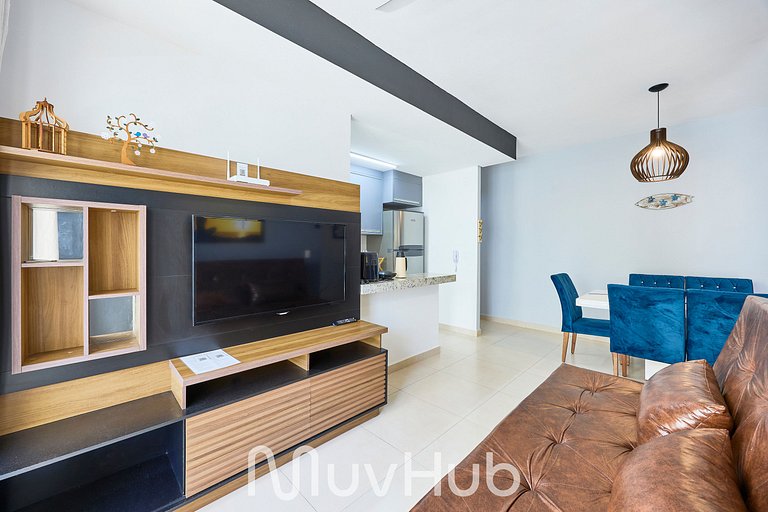 Apartment with air conditioning in Praia Grande - REF PZ02H