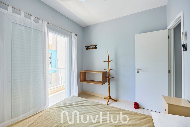 Apartment with air conditioning in Praia Grande - REF PZ02H