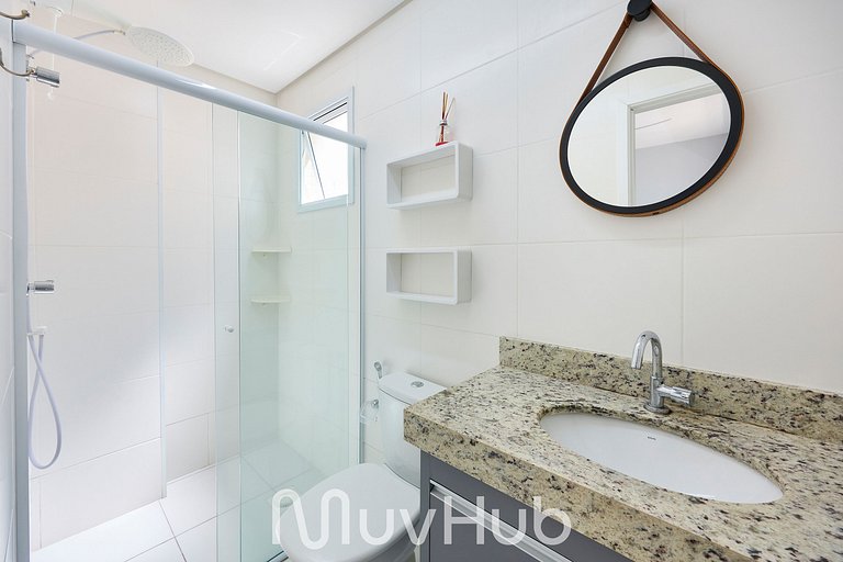 Apartment with air conditioning in Praia Grande - REF PZ02H