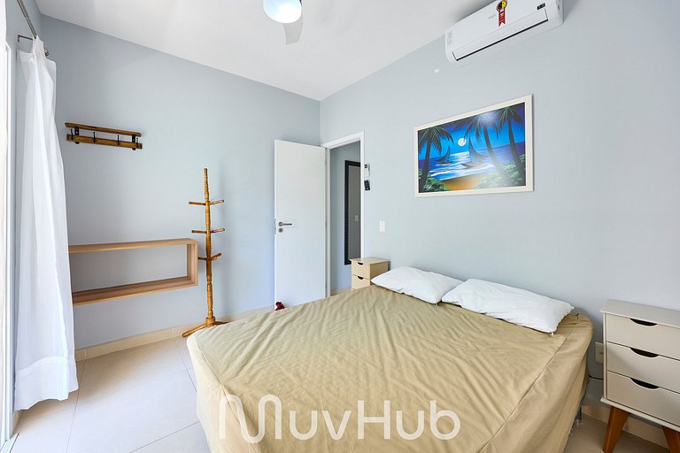 Apartment with air conditioning in Praia Grande - REF PZ02H