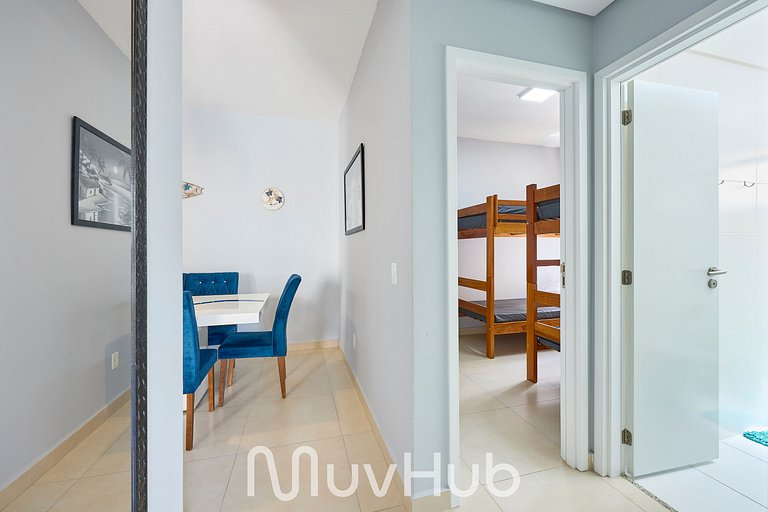 Apartment with air conditioning in Praia Grande - REF PZ02H