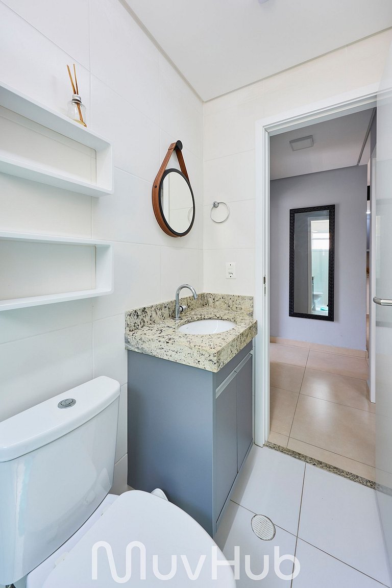 Apartment with air conditioning in Praia Grande - REF PZ02H