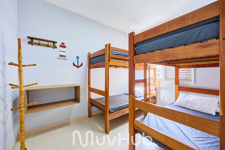 Apartment with air conditioning in Praia Grande - REF PZ02H