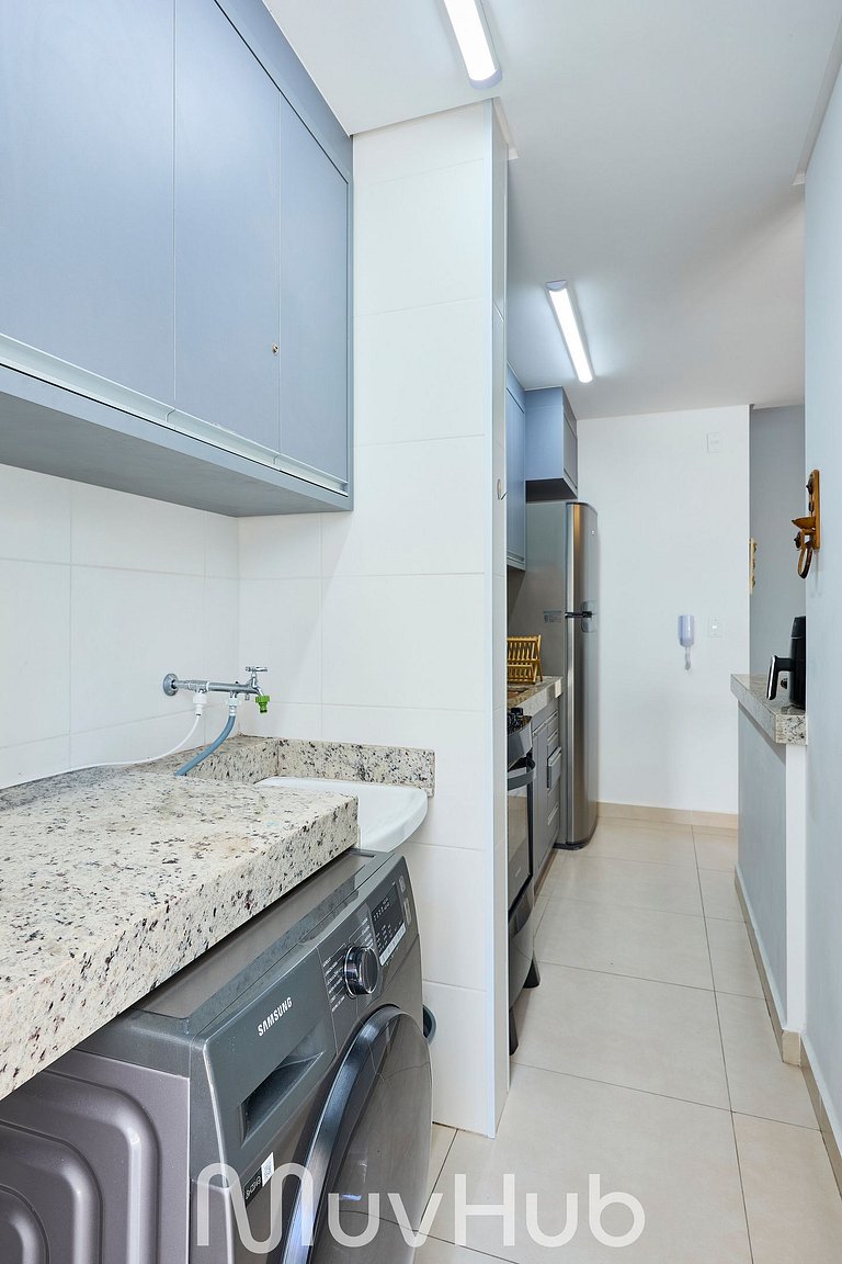 Apartment with air conditioning in Praia Grande - REF PZ02H