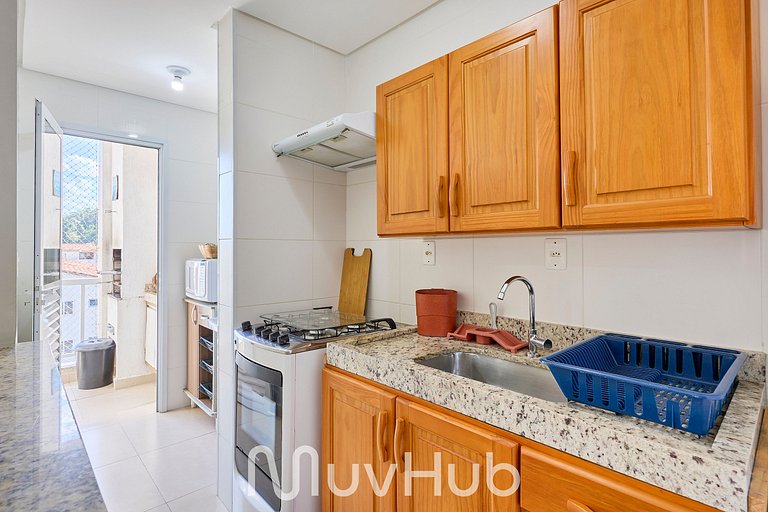 New Apartment with BBQ in Praia Grande - JS34H