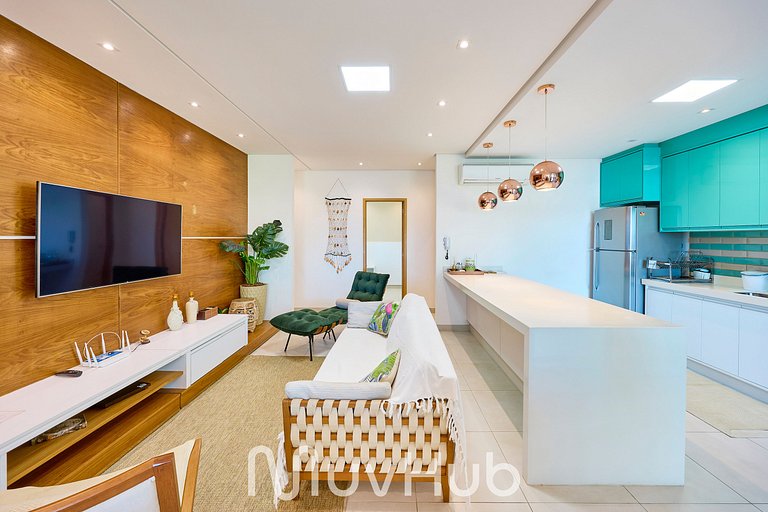 Apartamento de Frente Mar Reserva DNA - REF JS51H