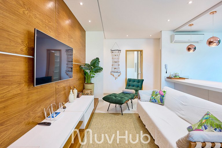 Apartamento de Frente Mar Reserva DNA - REF JS51H