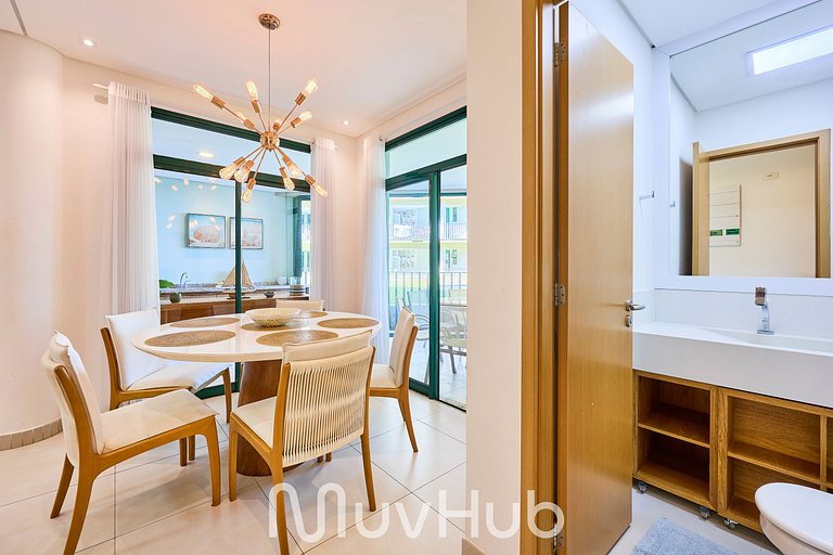 Apartamento de Frente Mar Reserva DNA - REF JS51H