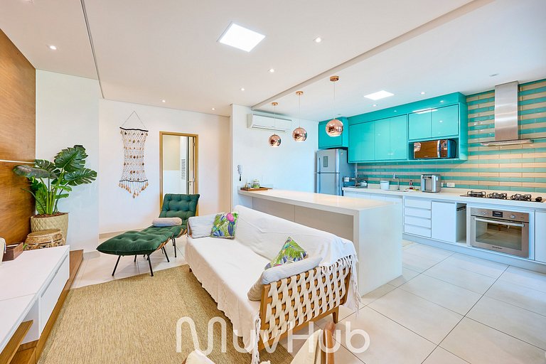 Apartamento de Frente Mar Reserva DNA - REF JS51H