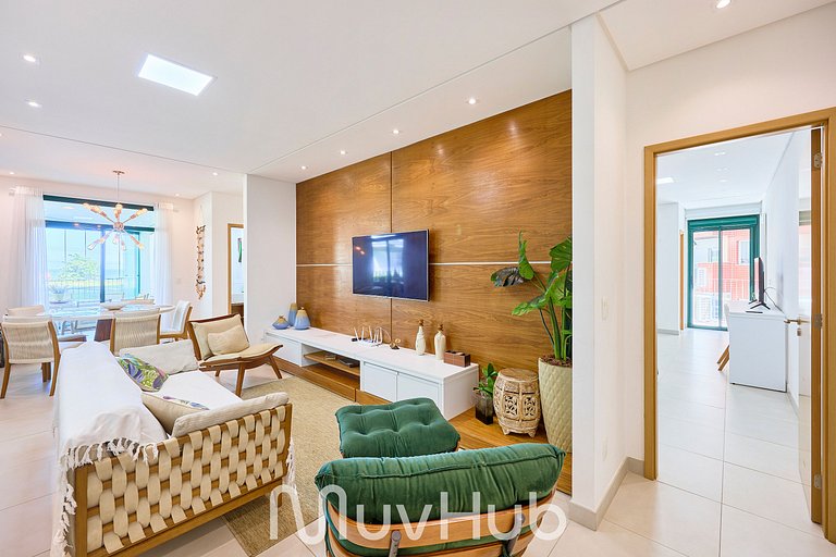 Apartamento de Frente Mar Reserva DNA - REF JS51H